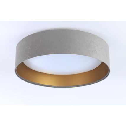 Iluminação de teto LED com regulação SMART GALAXY LED/36W/230V d. 55 cm 2700-6500K Wi-Fi Tuya cinzento/dourado + controlo remoto