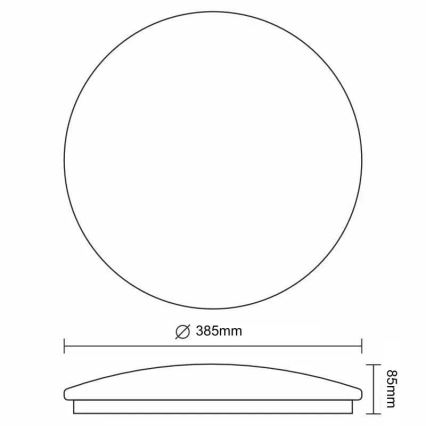 Iluminação de teto LED com regulação STAR LED/36W/230V 3000-6500K + controlo remoto