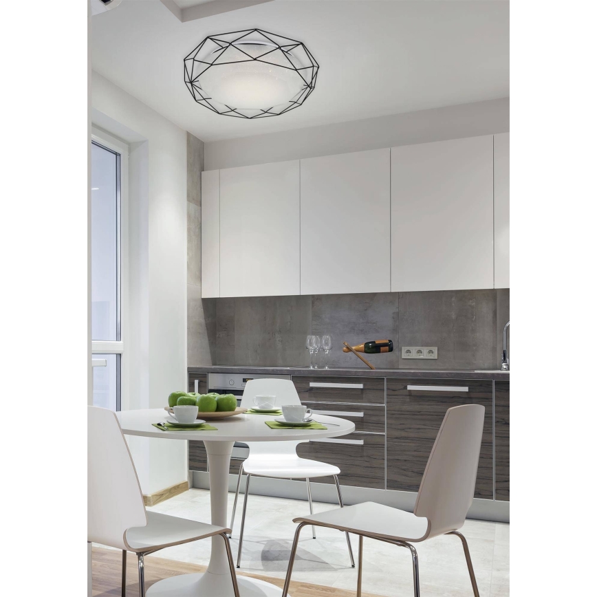 Iluminação de teto LED SVEN LED/24/230V preto