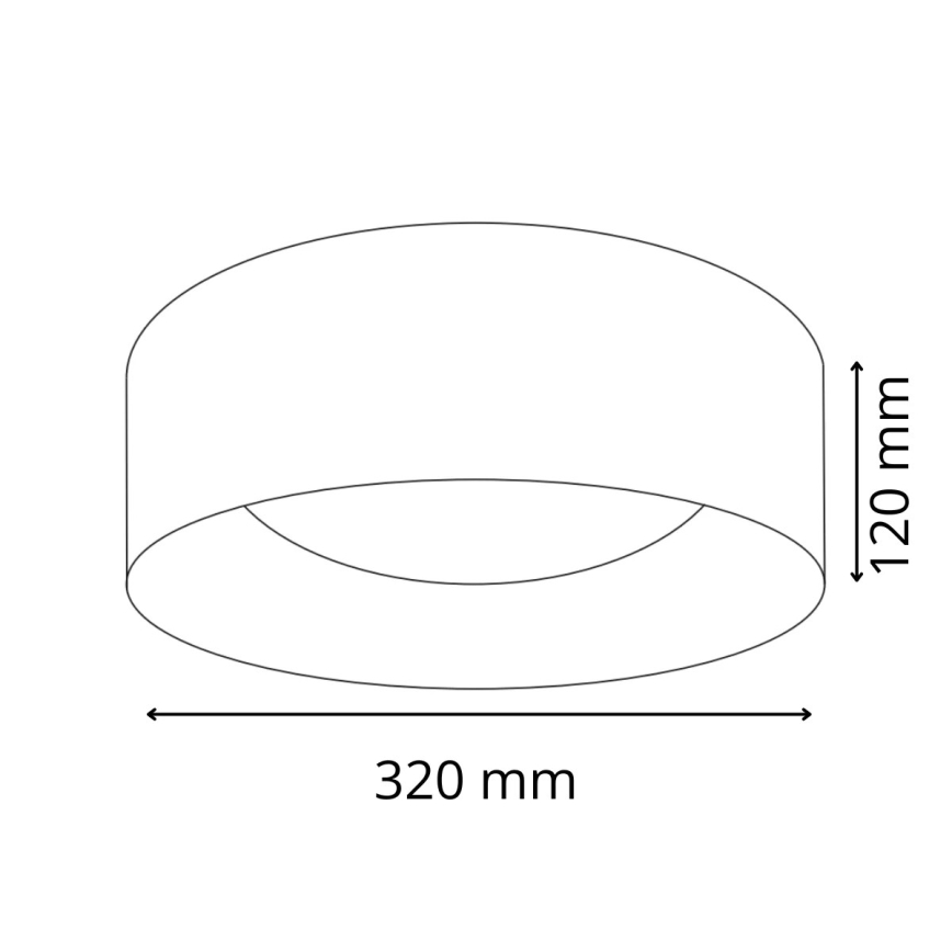 Iluminação de teto LED TULUZA LED/18W/230V diâmetro 32 cm branco