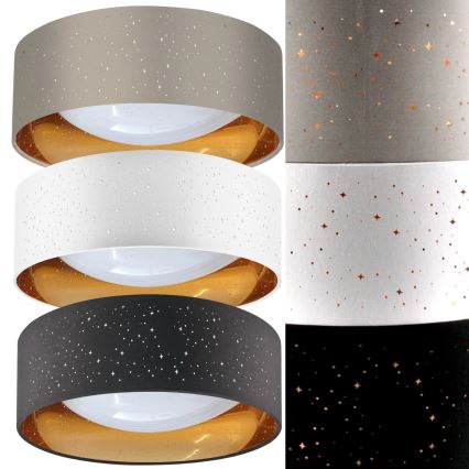 Iluminação de teto LED TULUZA LED/18W/230V diâmetro 32 cm castanho