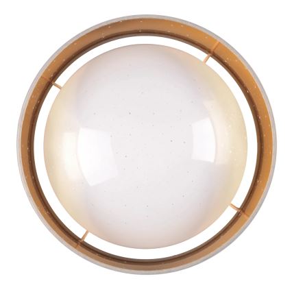 Iluminação de teto LED TULUZA LED/18W/230V diâmetro 32 cm castanho