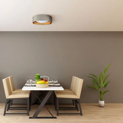 Iluminação de teto LED TULUZA LED/18W/230V diâmetro 32 cm castanho