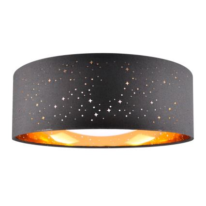 Iluminação de teto LED TULUZA LED/18W/230V diâmetro 32 cm preto