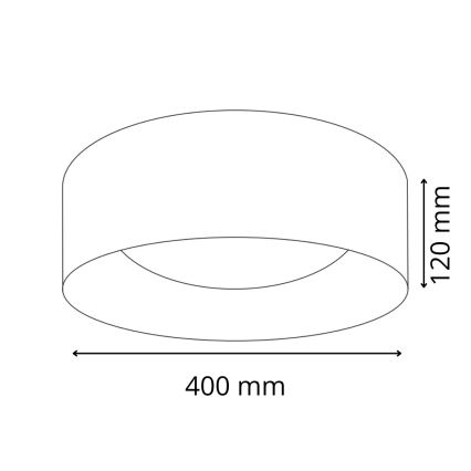 Iluminação de teto LED TULUZA LED/24W/230V diâmetro 40 cm branco