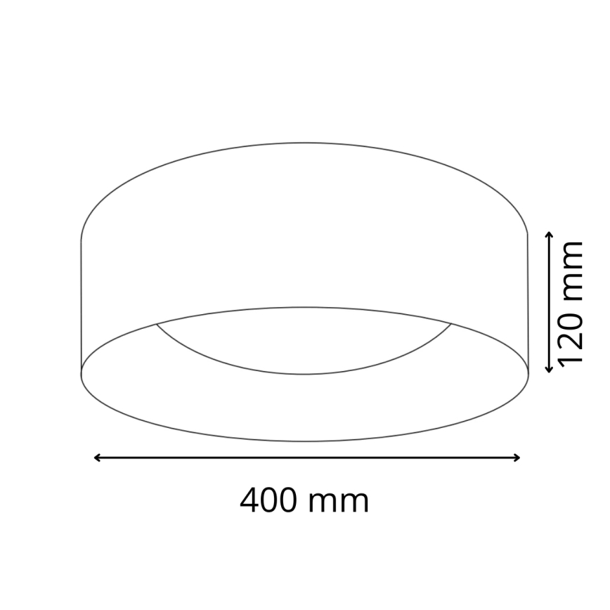 Iluminação de teto LED TULUZA LED/24W/230V diâmetro 40 cm branco