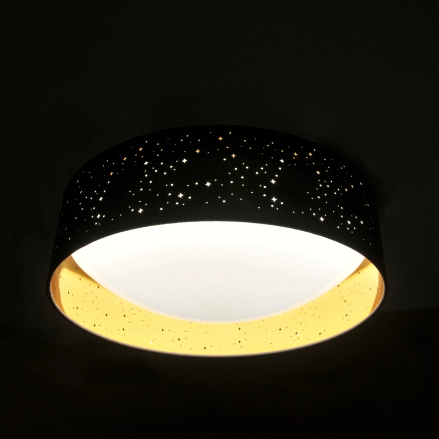 Iluminação de teto LED TULUZA LED/24W/230V diâmetro 40 cm preto