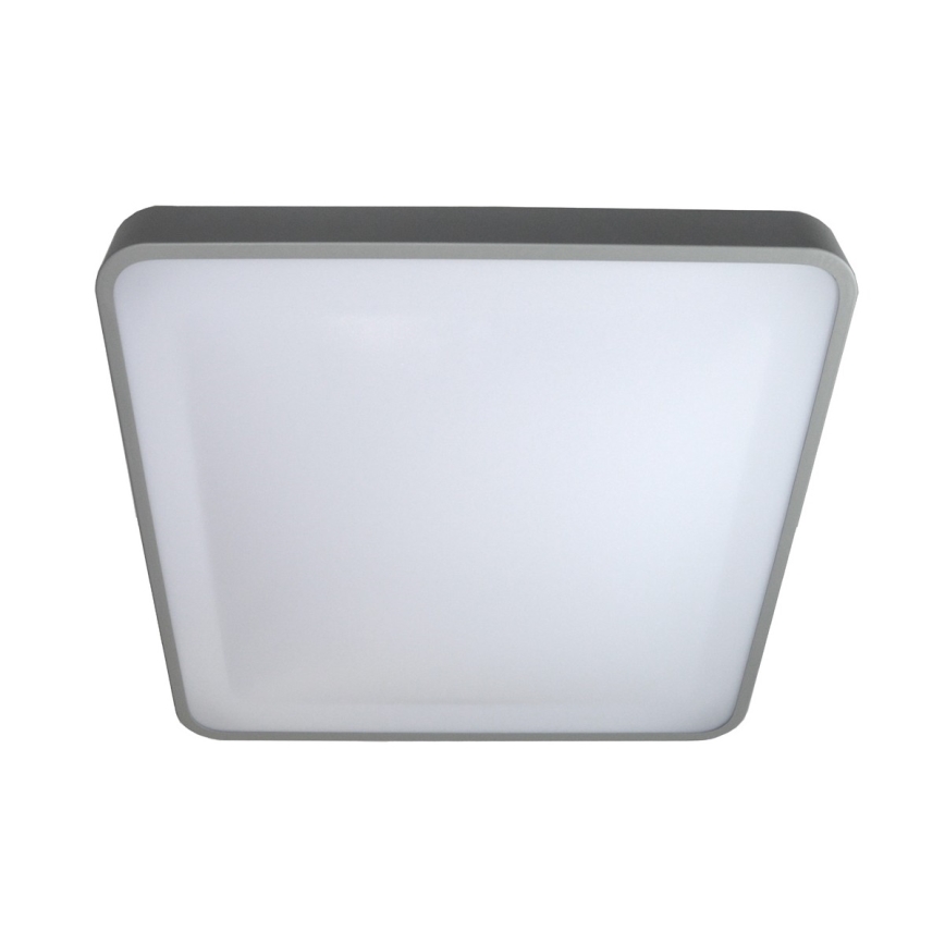 Iluminação de teto LED WILTON LED/24W/230V 37,5x37,5 cm cinzento