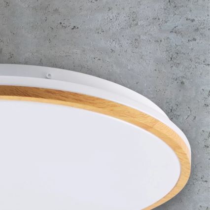 Iluminação de teto LED WOODY LED/24W/230V d. 38 cm