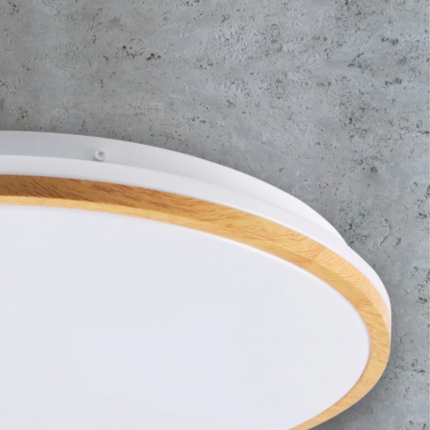 Iluminação de teto LED WOODY LED/24W/230V d. 38 cm