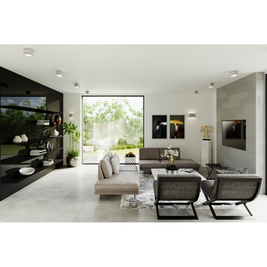 Iluminação de teto LOBO 2xGU10/40W/230V cinzenta