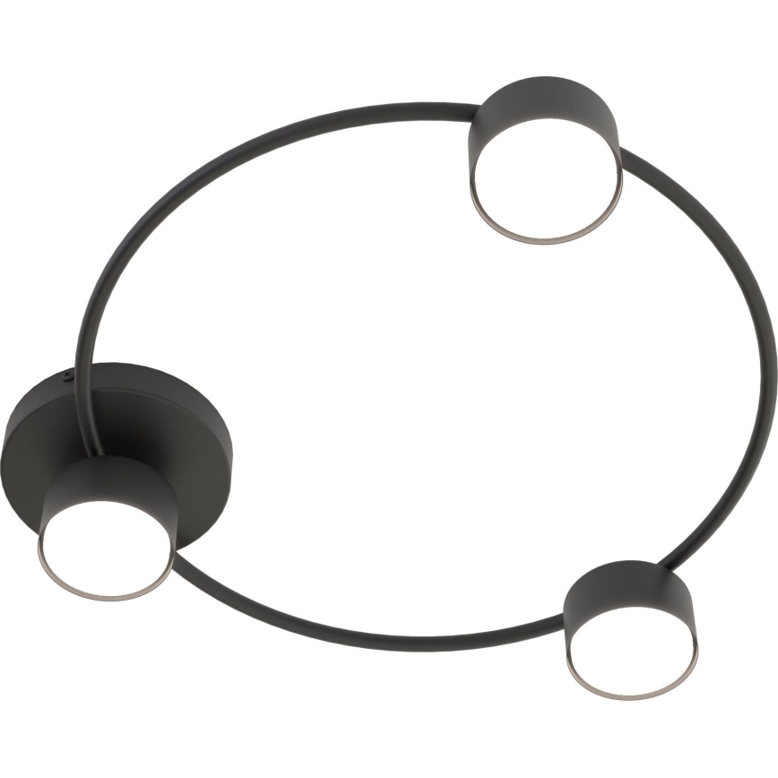 Iluminação de teto LUCIO 3xGX53/12W/230V preto