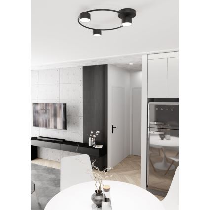 Iluminação de teto LUCIO 3xGX53/12W/230V preto