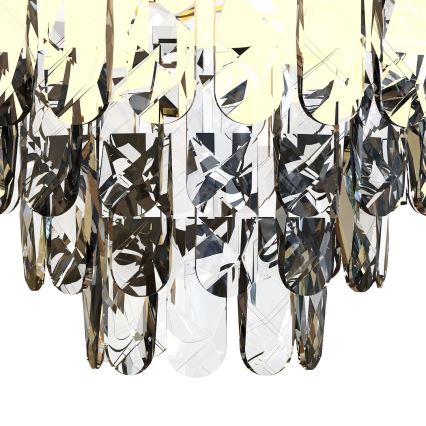 Iluminação de teto LUXURIA 9xE14/40W/230V diâmetro 48 cm dourado