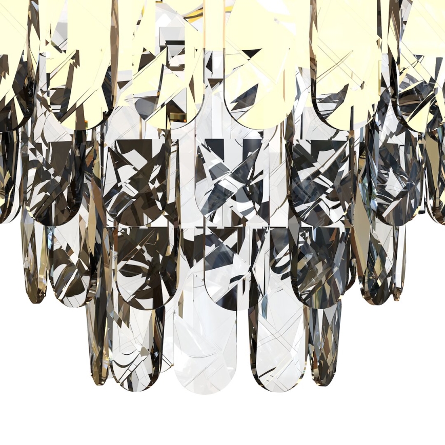 Iluminação de teto LUXURIA 9xE14/40W/230V diâmetro 48 cm dourado