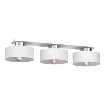 Iluminação de teto MARTI 3xE27/15W/230V branco/cromado brilhante
