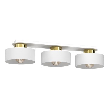 Iluminação de teto MARTI 3xE27/15W/230V branco/dourado