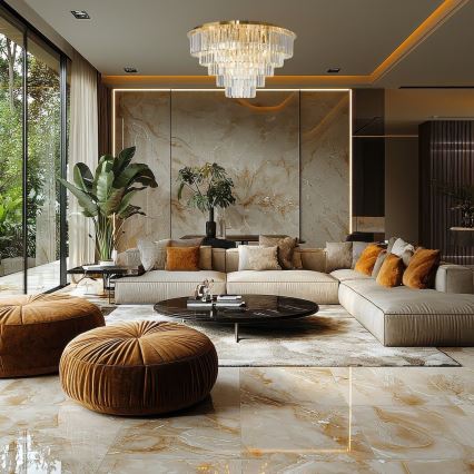 Iluminação de teto MILANO 12xE14/40W/230V dourado