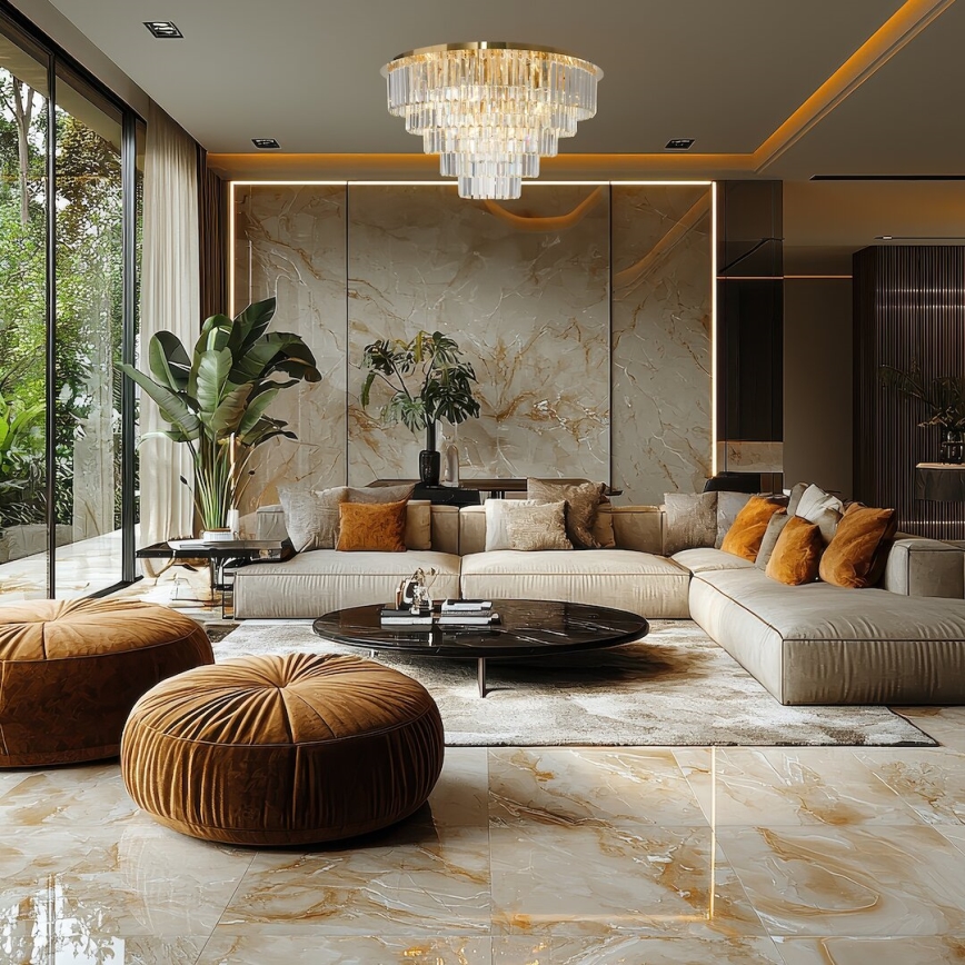 Iluminação de teto MILANO 12xE14/40W/230V dourado