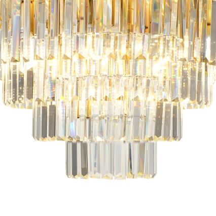 Iluminação de teto MILANO 9xE14/40W/230V dourado