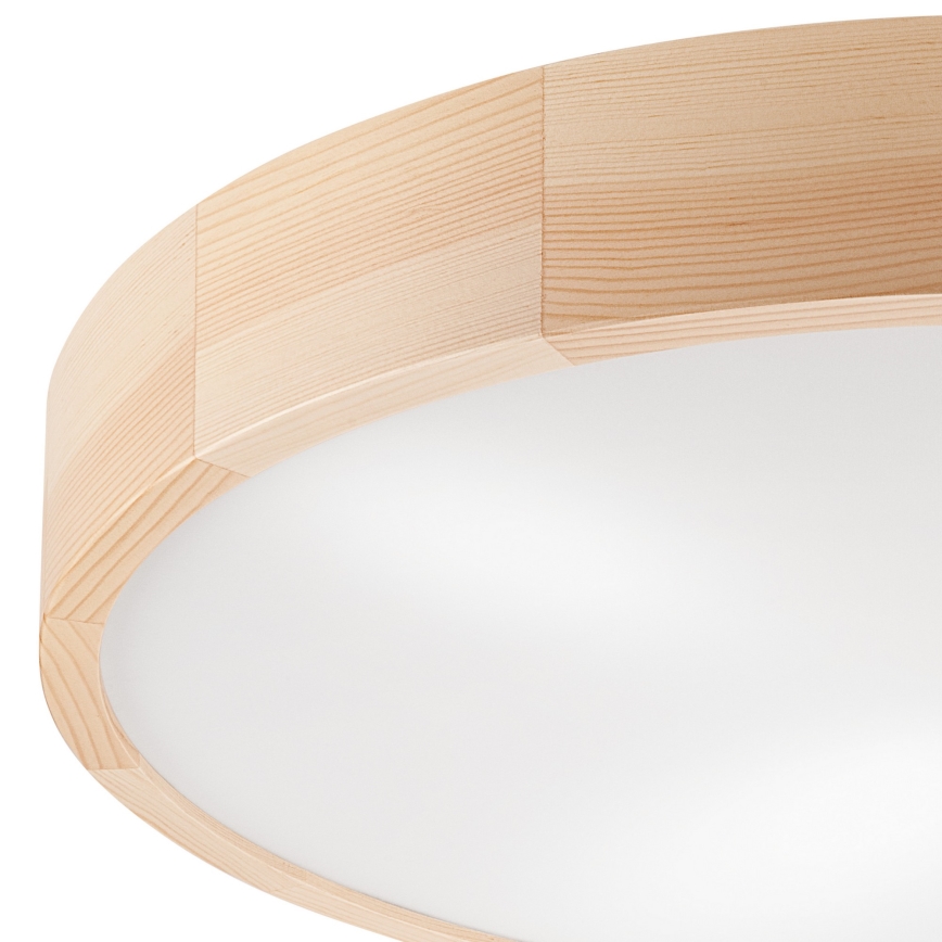 Iluminação de teto NATURAL 4xE27/60W/230V ø 57,5 cm pinho