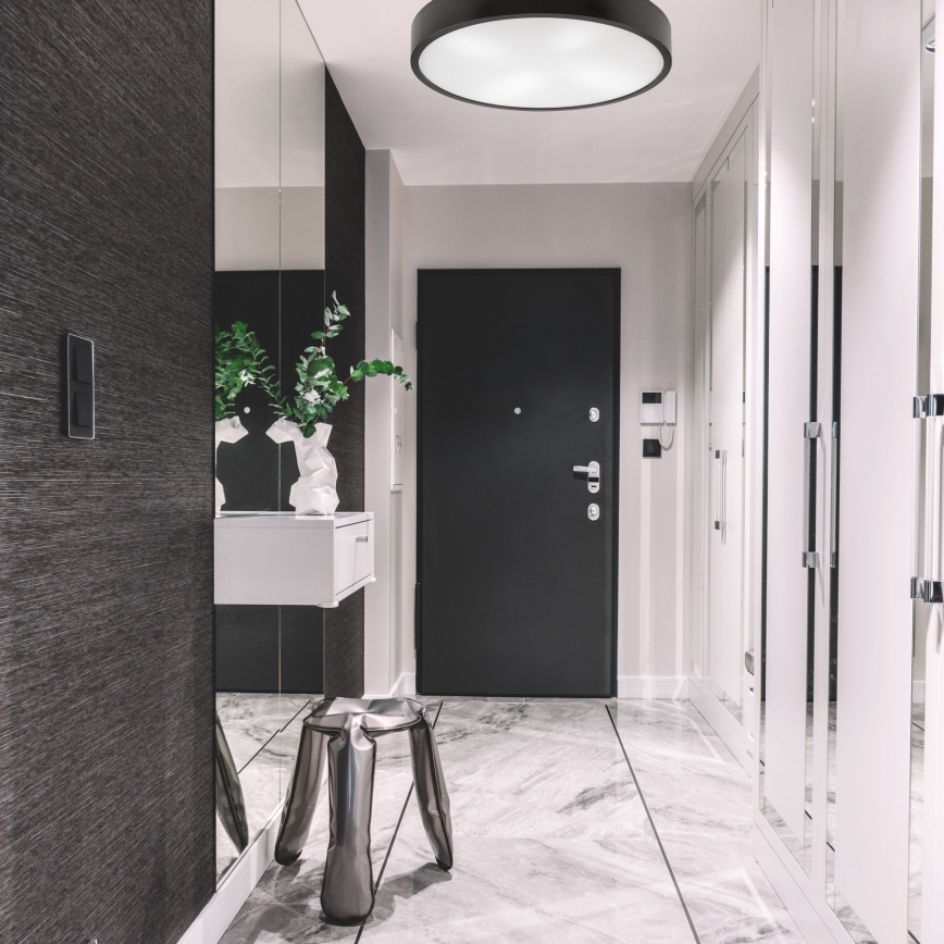 Iluminação de teto NATURAL 4xE27/60W/230V ø 57,5 cm wenge/pinho