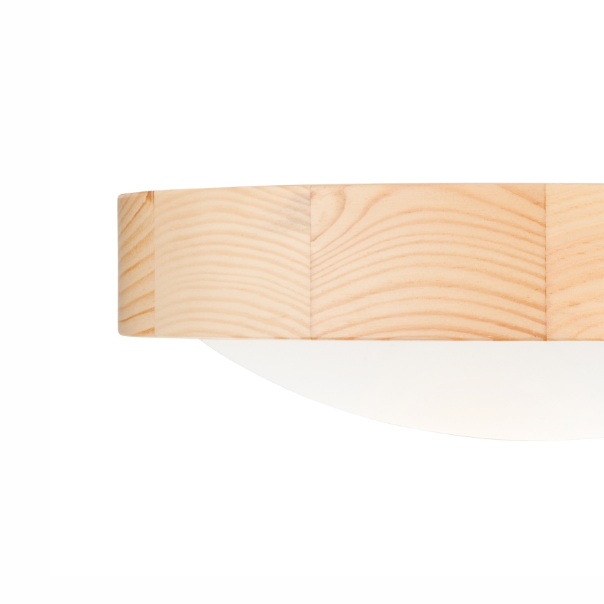 Iluminação de teto NATURAL SLIM 1xE27/60W/230V ø 27 cm pinho