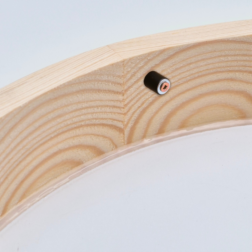 Iluminação de teto NATURAL SLIM 1xE27/60W/230V ø 27 cm pinho