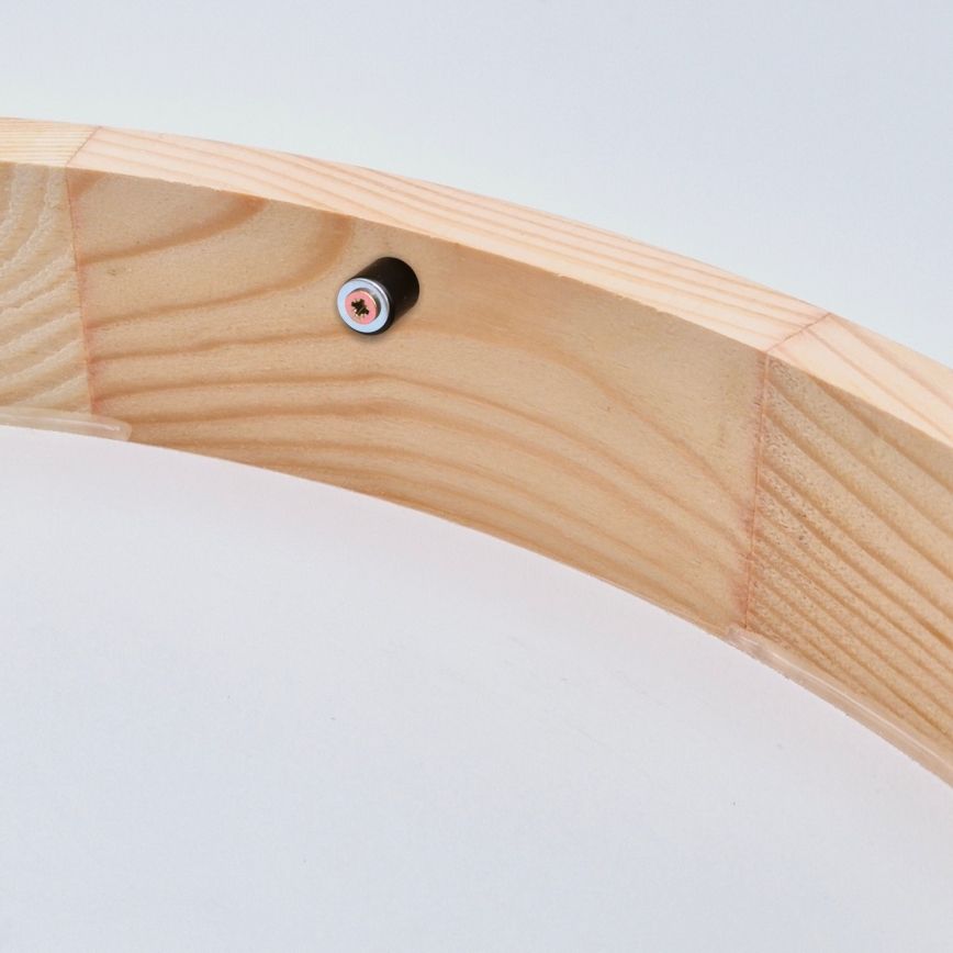 Iluminação de teto NATURAL SLIM 2xE27/60W/230V Ø 37 cm pinho