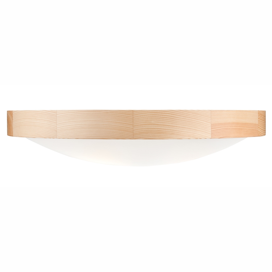 Iluminação de teto NATURAL SLIM 3xE27/60W/230V ø 47 cm pinho