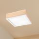 Iluminação de teto NATURAL SQUARE 2xE27/15W/230V 31x31 cm pinho/branco