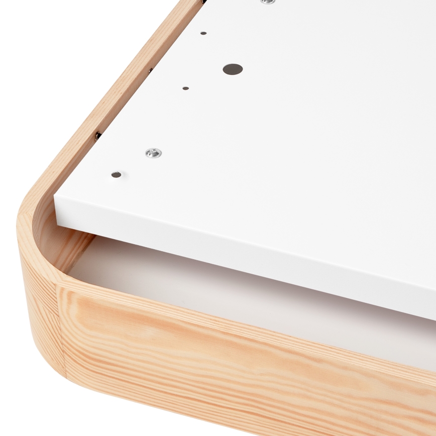 Iluminação de teto NATURAL SQUARE 4xE27/15W/230V 45x45 cm pinho