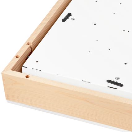 Iluminação de teto NATURAL SQUARE 4xE27/15W/230V 48x48 cm pinho/branco