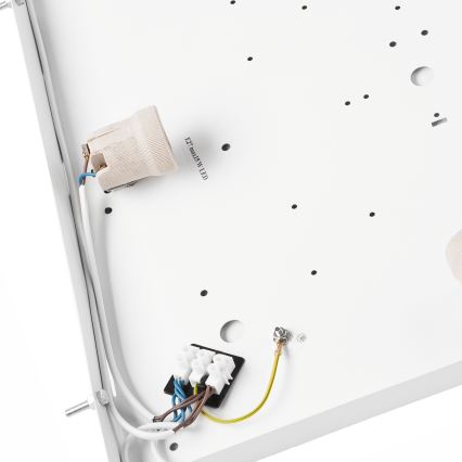 Iluminação de teto NATURAL SQUARE 4xE27/15W/230V 48x48 cm pinho/branco