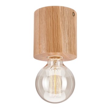 Iluminação de teto OAK 1xE27/60W/230V carvalho d. 10,5 cm