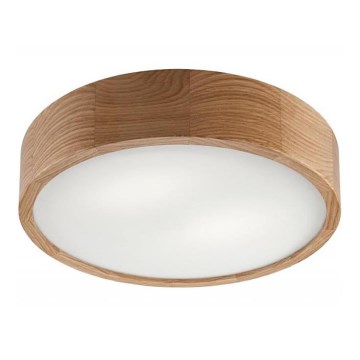 Iluminação de teto OAK 2xE27/60W/230V carvalho ø 37,5 cm - FSC certificado