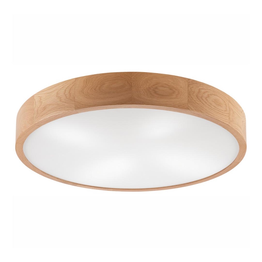 Iluminação de teto OAK 4xE27/60W/230V ø 57,5 cm carvalho