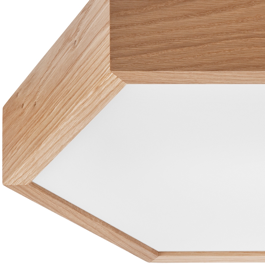 Iluminação de teto OAK HEX 2xE27/60W/230V d. 43 cm carvalho