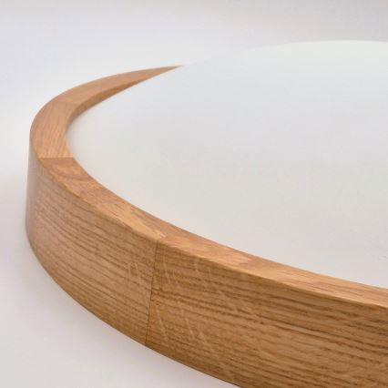 Iluminação de teto OAK SLIM 3×E27/60W/230V Carvalho ø 47 cm