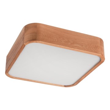 Iluminação de teto OAK SQUARE 2xE27/15W/230V 35x35 cm carvalho