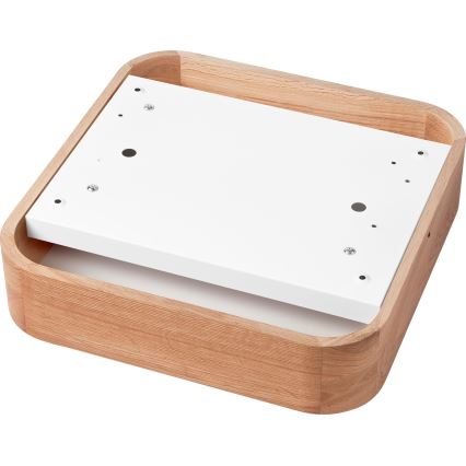 Iluminação de teto OAK SQUARE 2xE27/15W/230V 35x35 cm carvalho