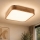 Iluminação de teto OAK SQUARE 4xE27/15W/230V 45x45 cm carvalho