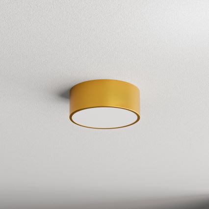 Iluminação de teto para casa de banho CLEO 1xE27/24W/230V diâmetro 20 cm dourado IP54