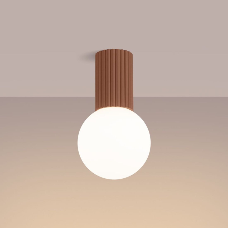 Iluminação de teto para casa de banho HALO 1xG9/8W/230V diâmetro 12 cm IP44 castanho