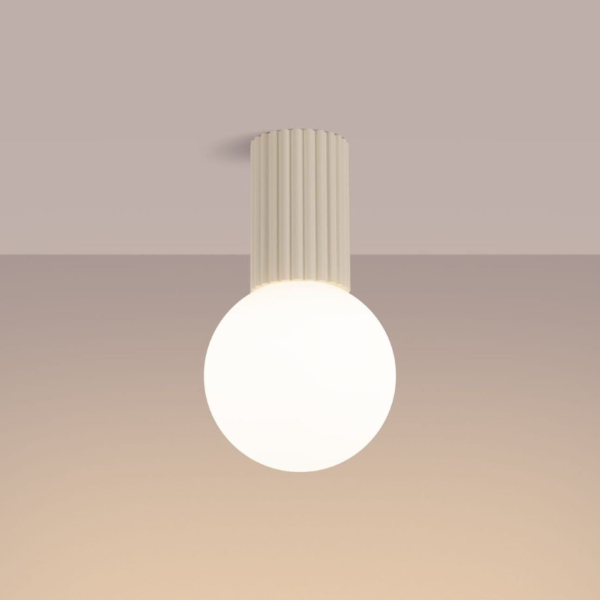 Iluminação de teto para casa de banho HALO 1xG9/8W/230V diâmetro 12 cm IP44 creme