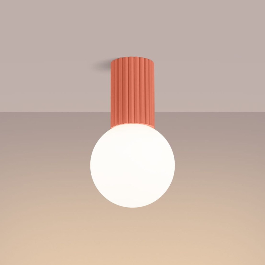 Iluminação de teto para casa de banho HALO 1xG9/8W/230V diâmetro 12 cm IP44 rosa