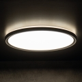 Iluminação de teto para casa de banho LED AZPO LED/11,8W/230V diâmetro 22,5 cm IP54 preto