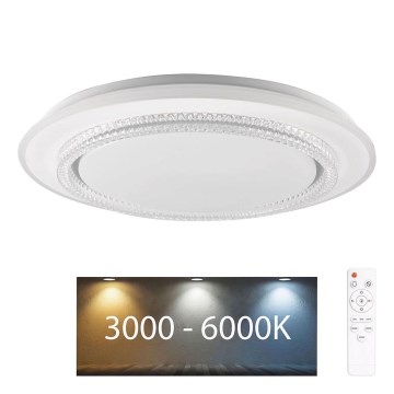 Iluminação de teto para casa de banho LED com regulação ADELA LED/72W/230V diâmetro 48 cm 3000-6000K IP44 + comando