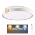Iluminação de teto para casa de banho LED com regulação ARLETTA LED/48W/230V diâmetro 38 cm 3000-6000K IP44 + comando