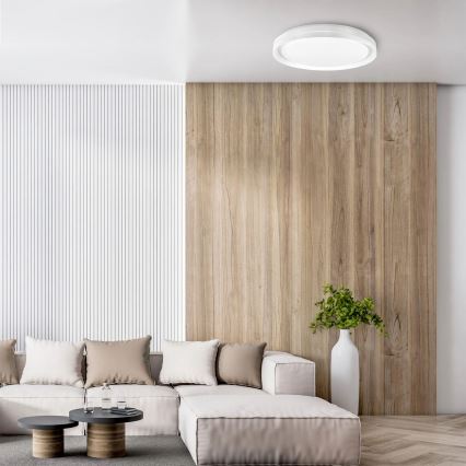 Iluminação de teto para casa de banho LED com regulação ELIZA LED/72W/230V diâmetro 48,5 cm 3000-6000K IP44 + comando